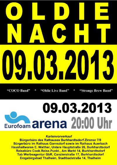 Plakat Oldienacht 2013